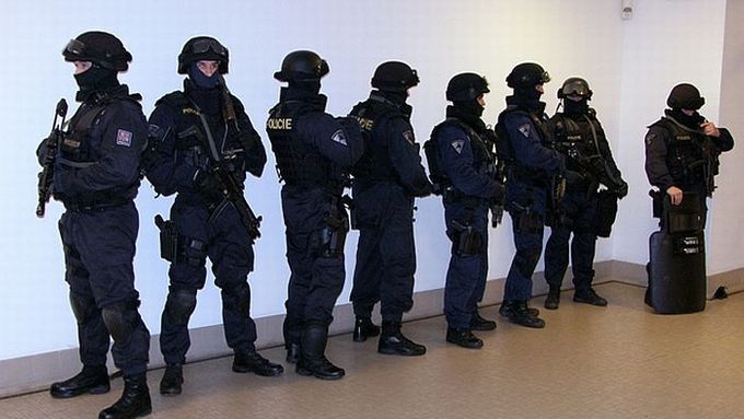 Policejní cvičení, ilustrační foto.