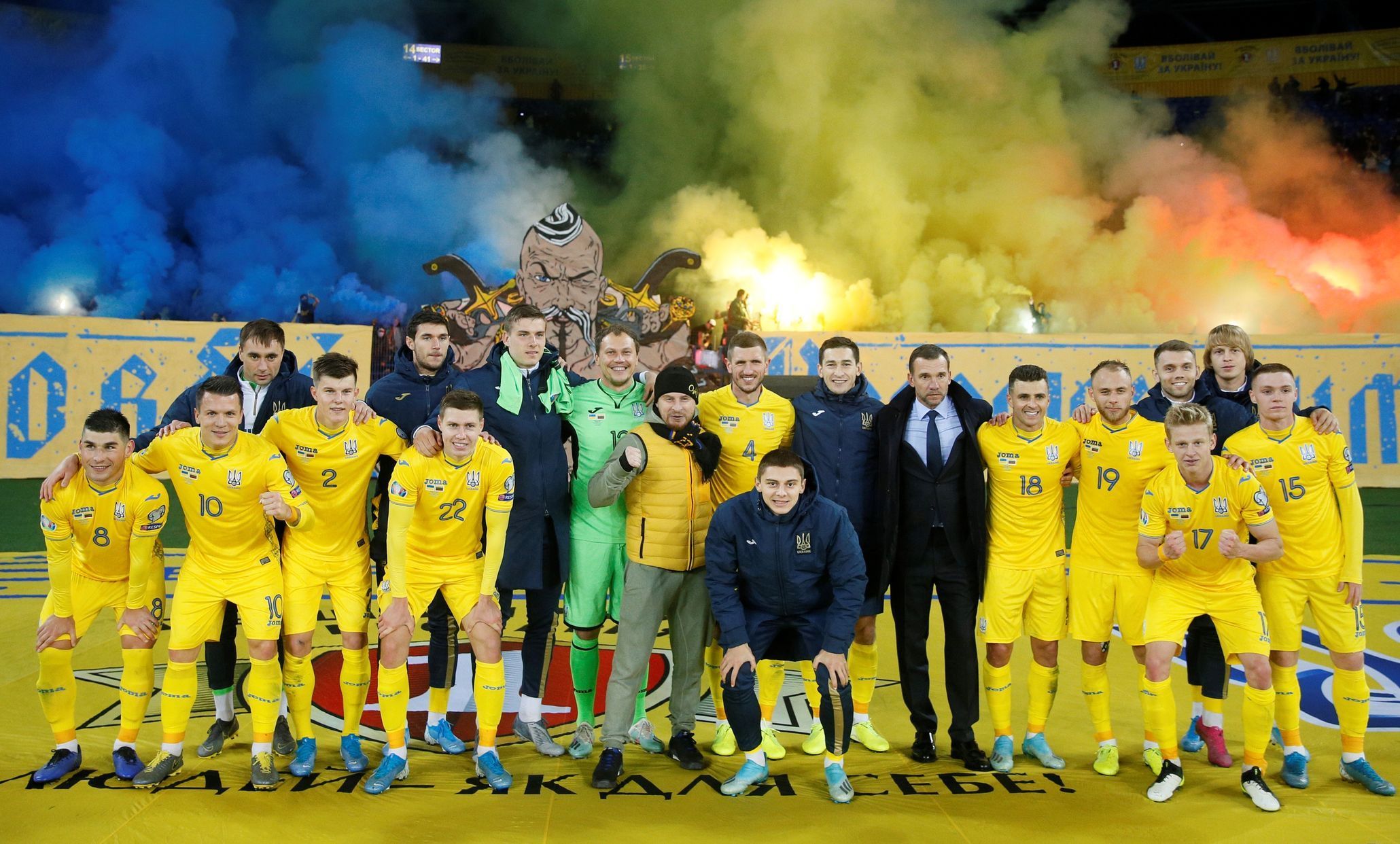 Fotbalisté Ukrajiny