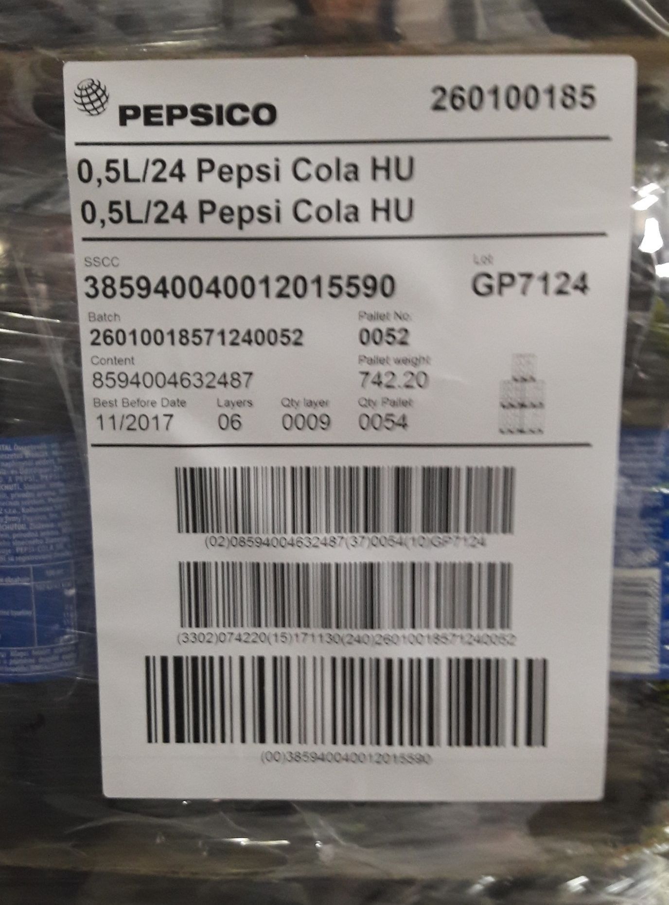 Pepsi - kód