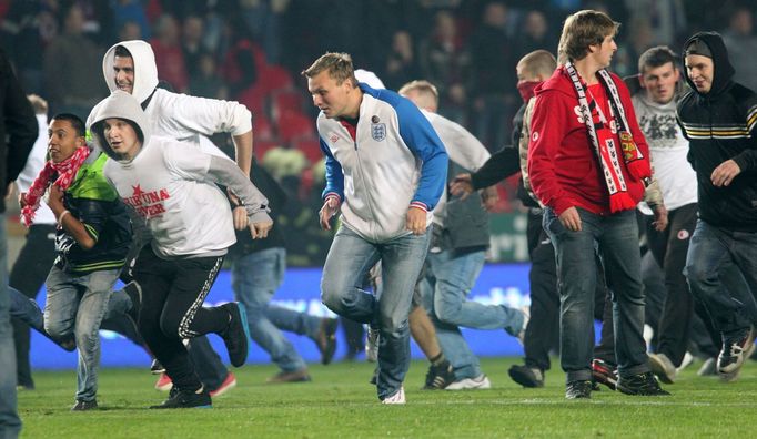 Derby Slavia - Sparta: fanoušci