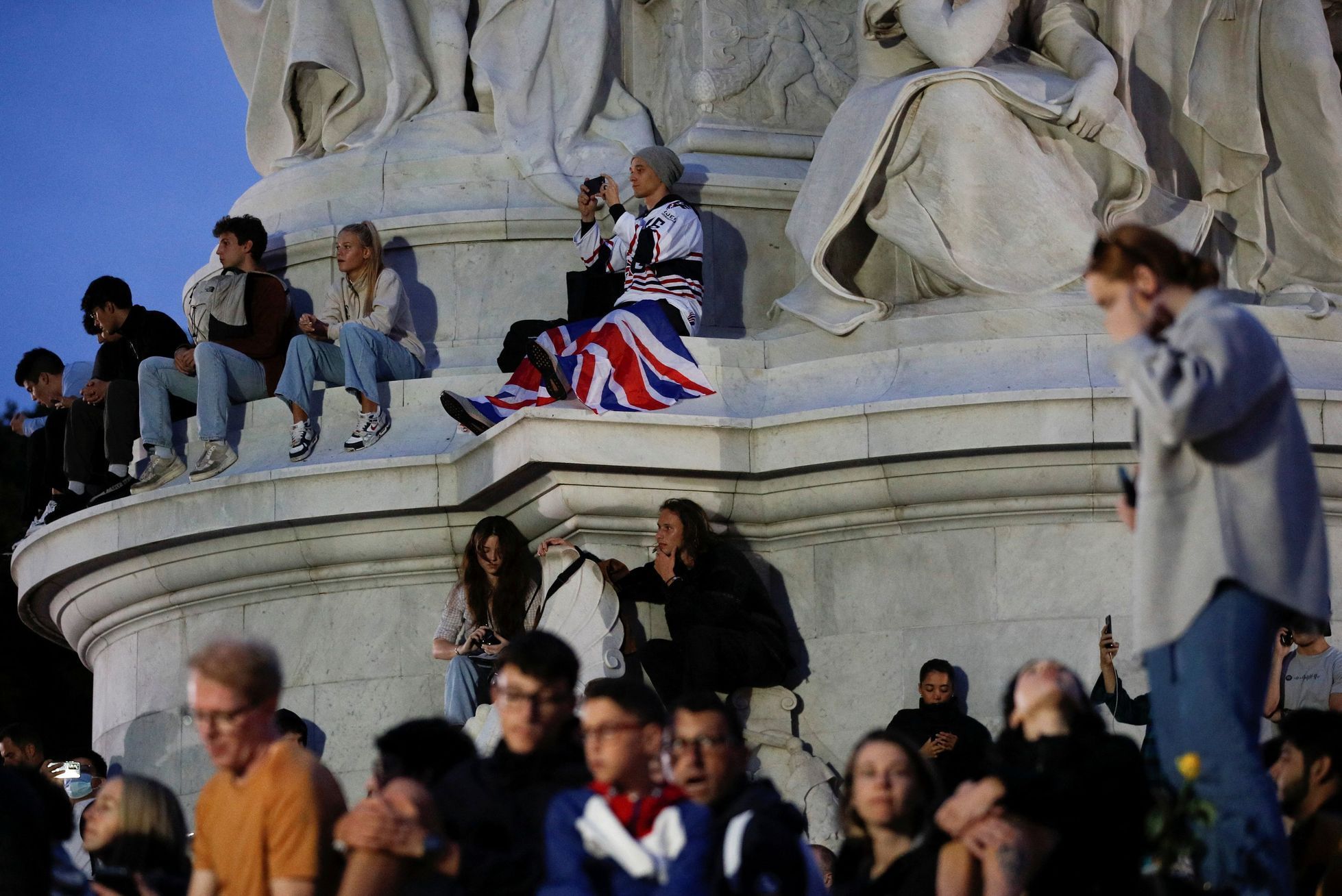 Británie truchlení Alžběta II. úmrtí