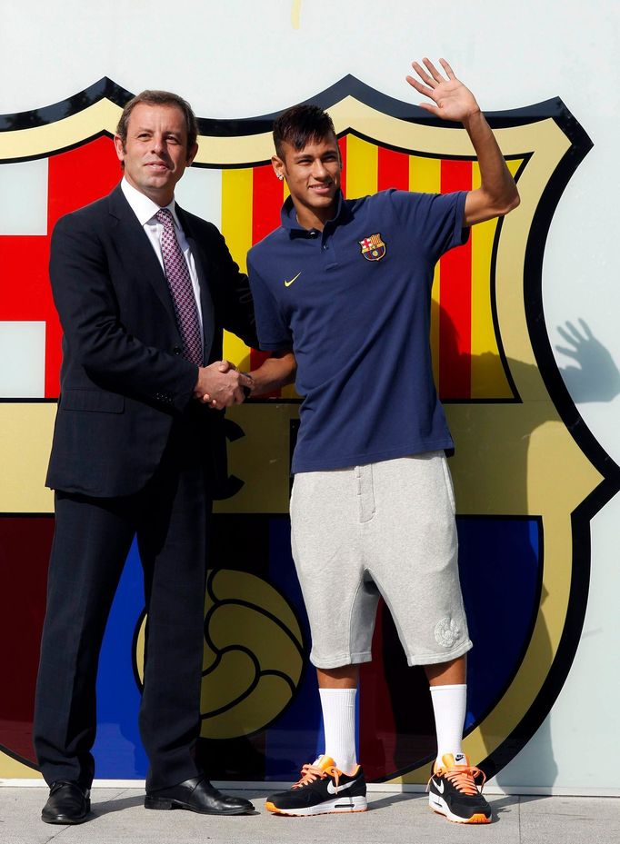 Fotbal: Sandor Rosell a Neymar, FC Barcelona