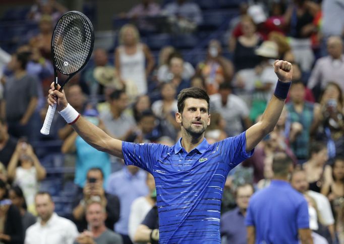 Novak Djokovič ve 3. kole US Open 2019.