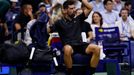 Novak Djokovič v utkání 3. kola US Open 2025