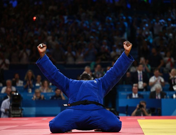 Francouzská hvězda Teddy Riner jako první judista získal čtyři zlaté olympijské medaile.