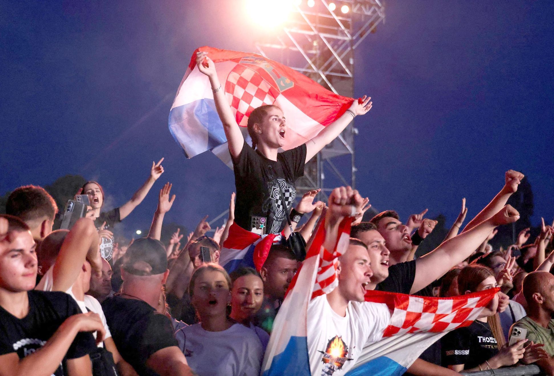 Chorvatsko, koncert, Perkovič, Thomson