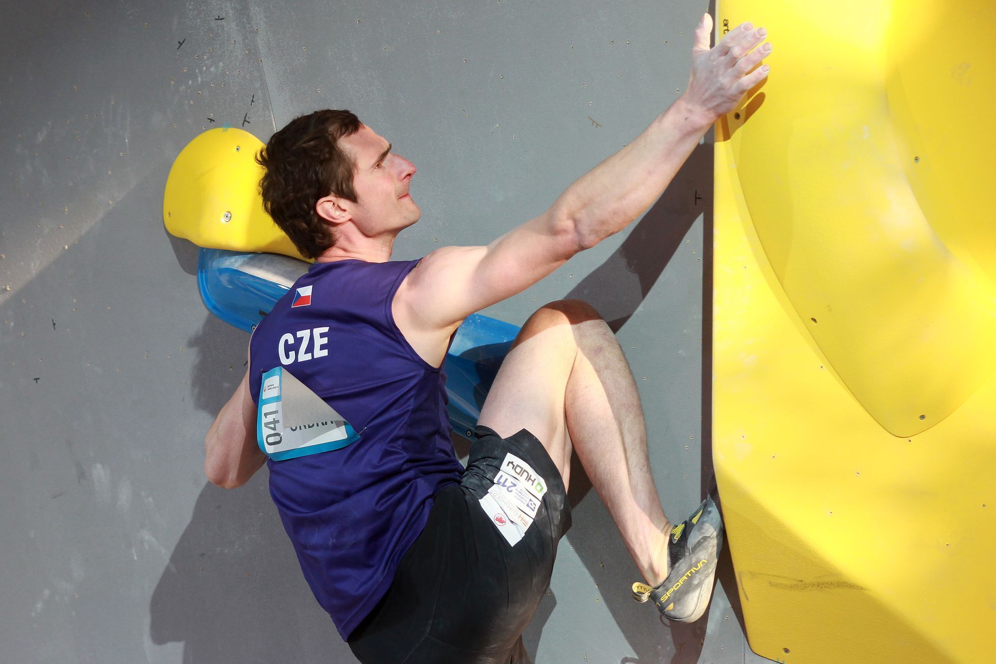 Světový pohár v boulderingu v Praze 2023 (Adam Ondra)