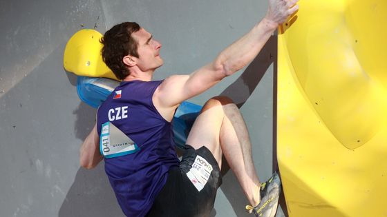 Světový pohár v boulderingu v Praze 2023 (Adam Ondra)