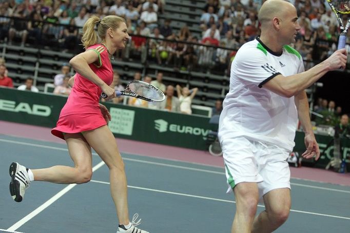  Steffi Grafová a Andre Agassi