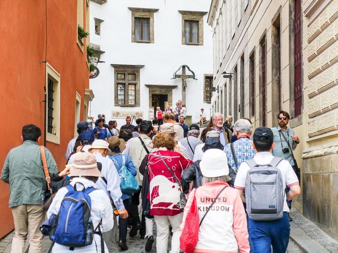 Český Krumlov a rodiny z Unes-co