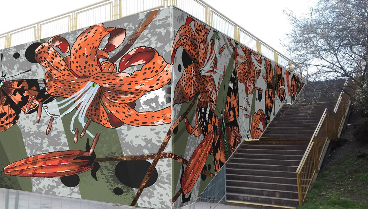 Opatov, mural art