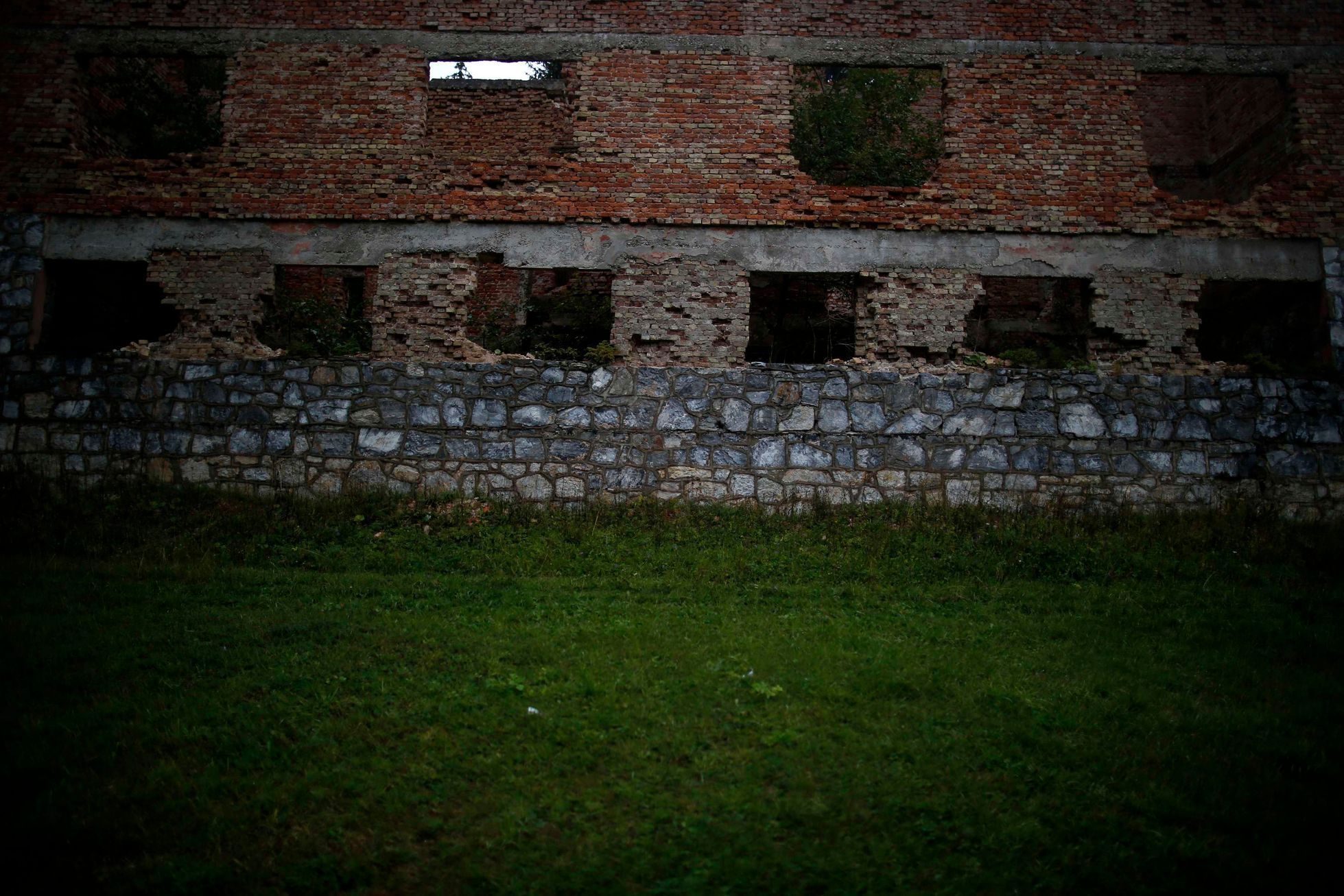 A view of a disused and ruined hotel for competitors of Winter Olympics Sarajevo on Mount Igman near Sarajevo
