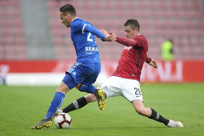 fotbal, Fortuna:Liga 2018/2019, Sparta - Baník, Ondřej Zahustel