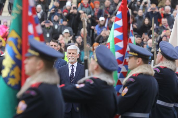 Petr Pavel složil slavnostní slib na společné schůzi obou komor Parlamentu na Pražském hradě a stal se novým českým prezidentem, Praha, 9. 3. 2023