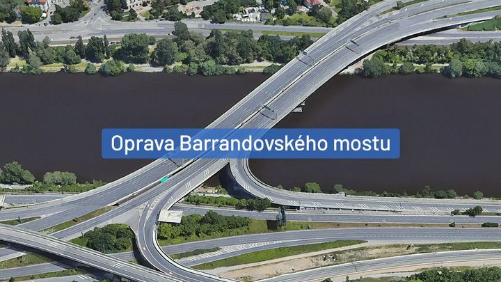 Prahu čeká "dvoutýdenní peklo". Opravy Barrandovského mostu završí nejhorší etapa
