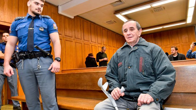 Obžalovaný Jaromír Balda na snímku ze soudní síně ze 7. ledna 2019.