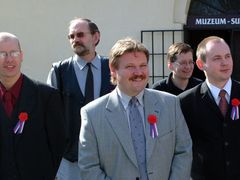 Na kampani na jižní Moravě v roce 2002.