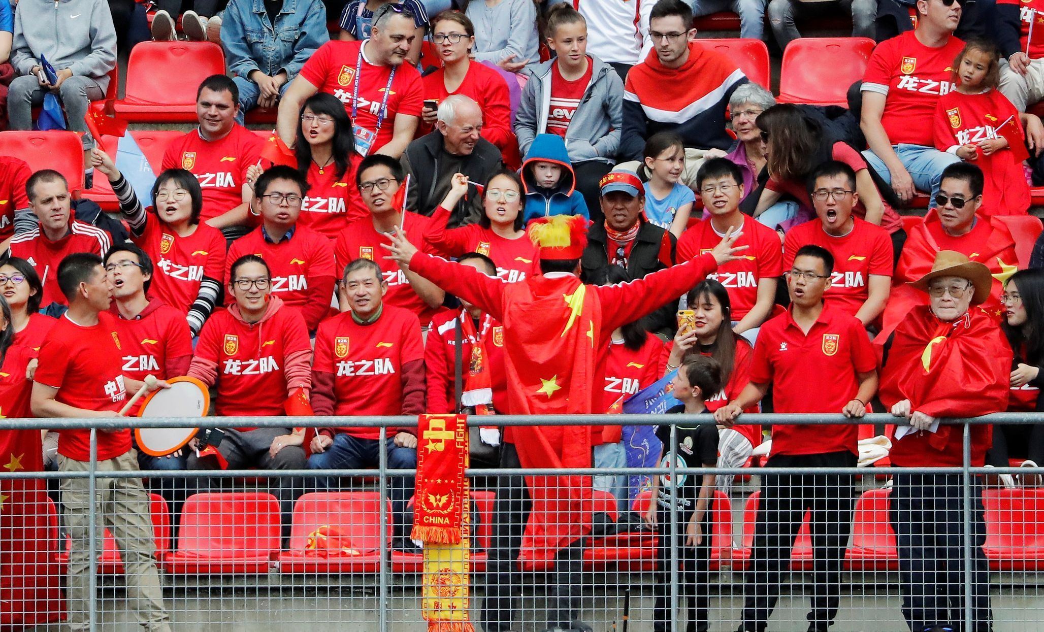 Fanoušci a fanynky na MS ve fotbale žen 2019: Čína