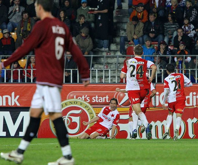 Sparta : Slavia - 1:3. Hosté mohli slavit, v 69. minutě utkání vedli o 2 branky nad soupeřem.