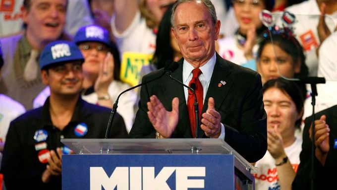 Michael Bloomberg v době, kdy vyhrál volby do funkce starosty New Yorku