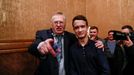 Svyatoslav Lomakin, 19, student and supporter of presidential candidate Vladimir Zhirinovsky,