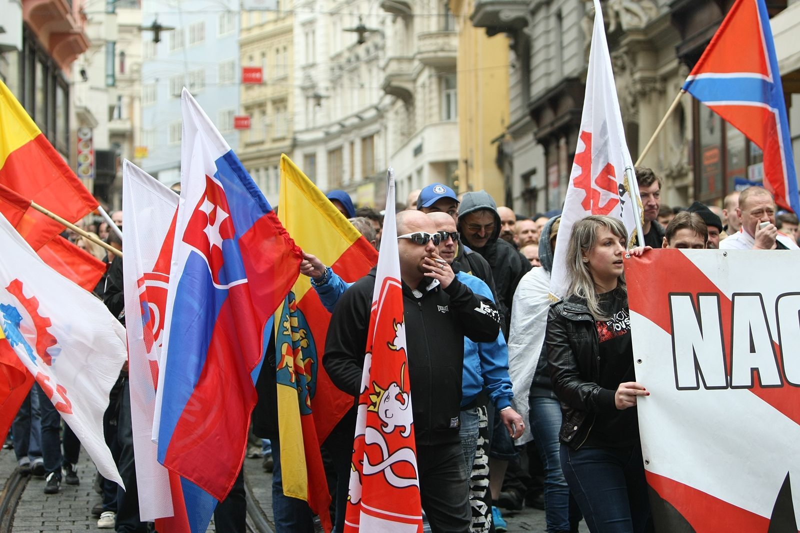 Brno blokovalo pochod neonacistů - finální foto