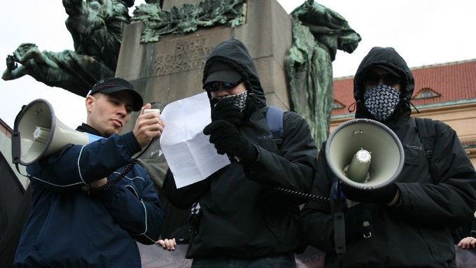 A handful of Neo-Nazis met in Prague in January