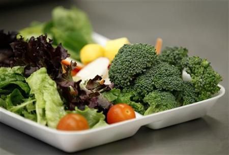 Zelenina: Brokolice, salát, rajče