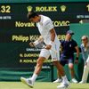 Novak Djokovič v prvním kole Wimbledonu 2015
