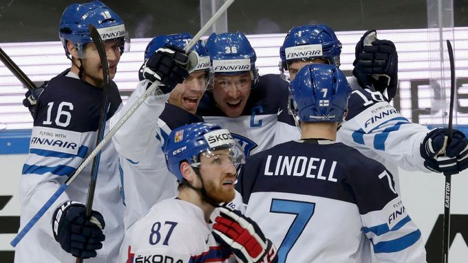 Radost hokejistů Finska.