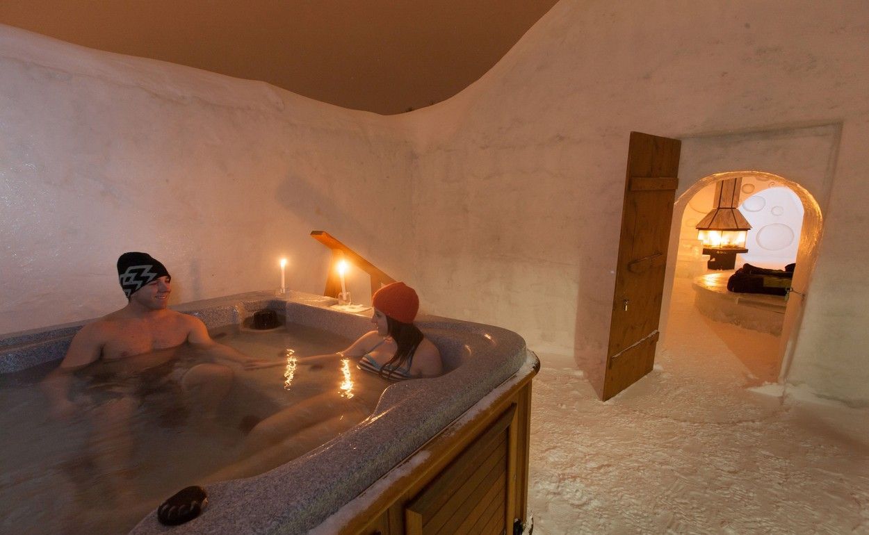 Ledový hotel v Kanadě