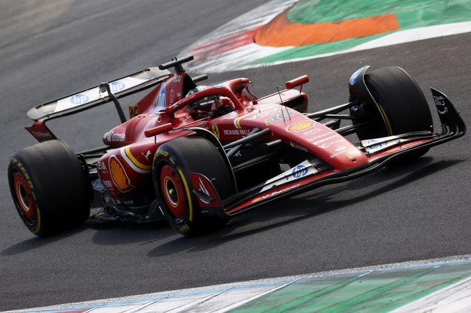 Charles Leclerc ve Ferrari během VC Itálie F1 2024