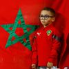 Malý marocký fanoušek před zápasem o 3. místo na MS 2022 Chorvatsko - Maroko