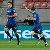 Radost hráčů Slovenska v zápase kvalifikace MS 2022 Slovensko - Malta