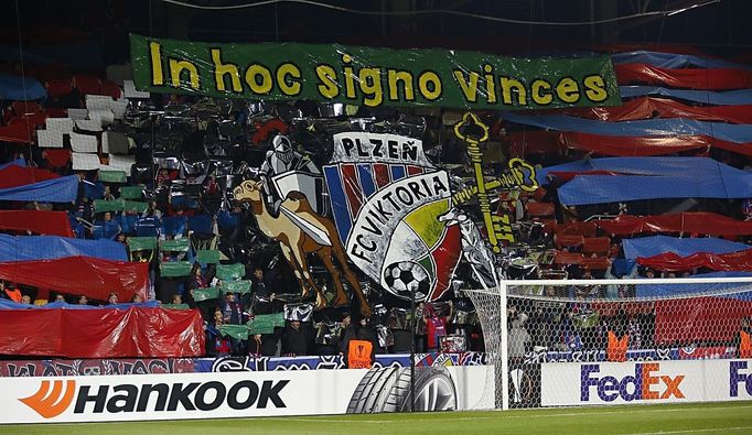 EL, Plzeň-Rapid Vídeň: fanoušci Plzně