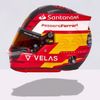 Helma pilota F1 Carlose Sainze, Ferrari (2022)