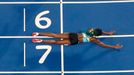 Shaunae Millerová ve finále ženské čtvrtky na OH v Riu 2016.