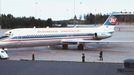 Fotografie letounu DC-9-32 YU-AHT pořízená na letišti ve Stockholmu přibližně půl roku před tragickou událostí.