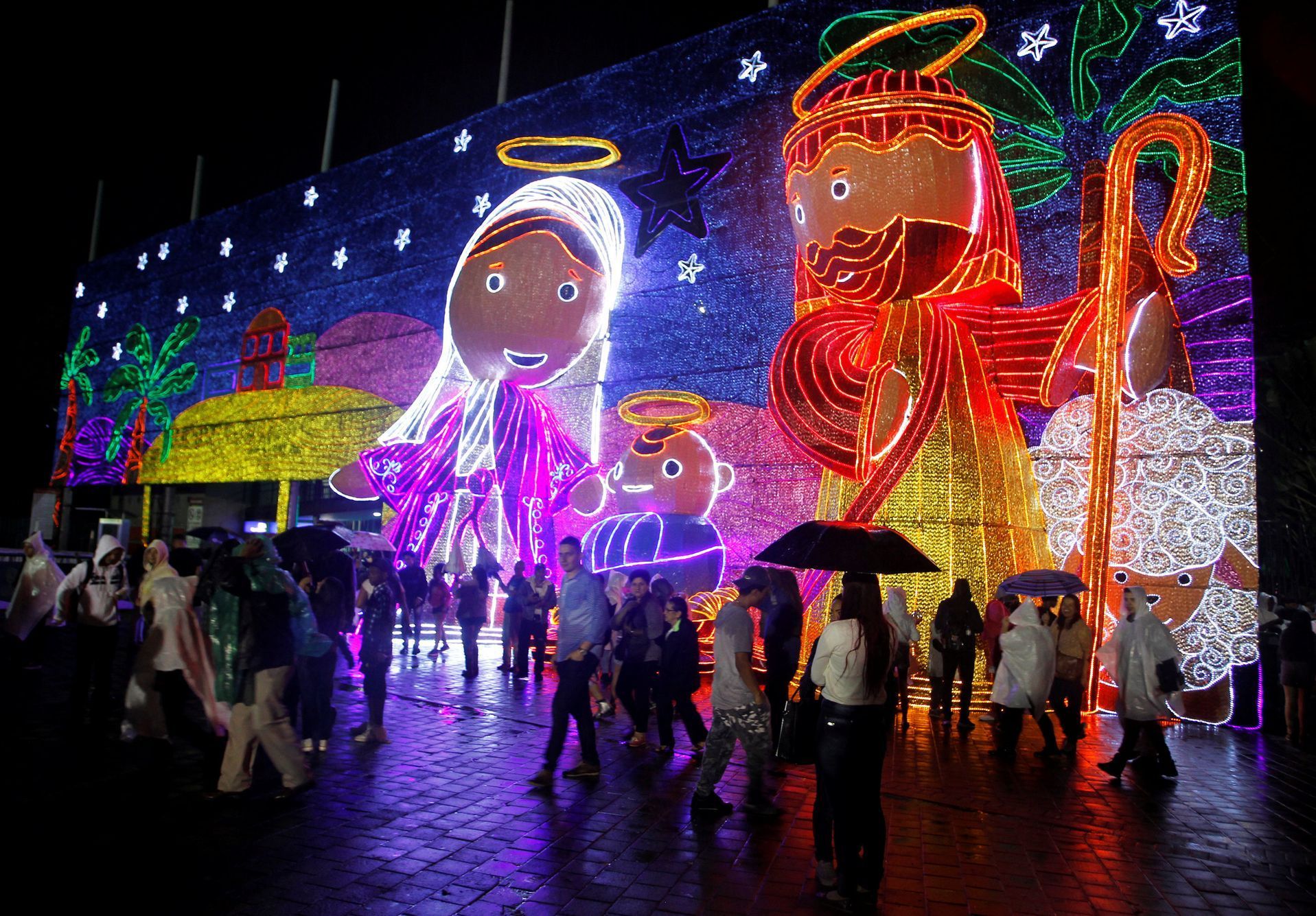 Vánoce osvětlení výzdoba Kolumbie