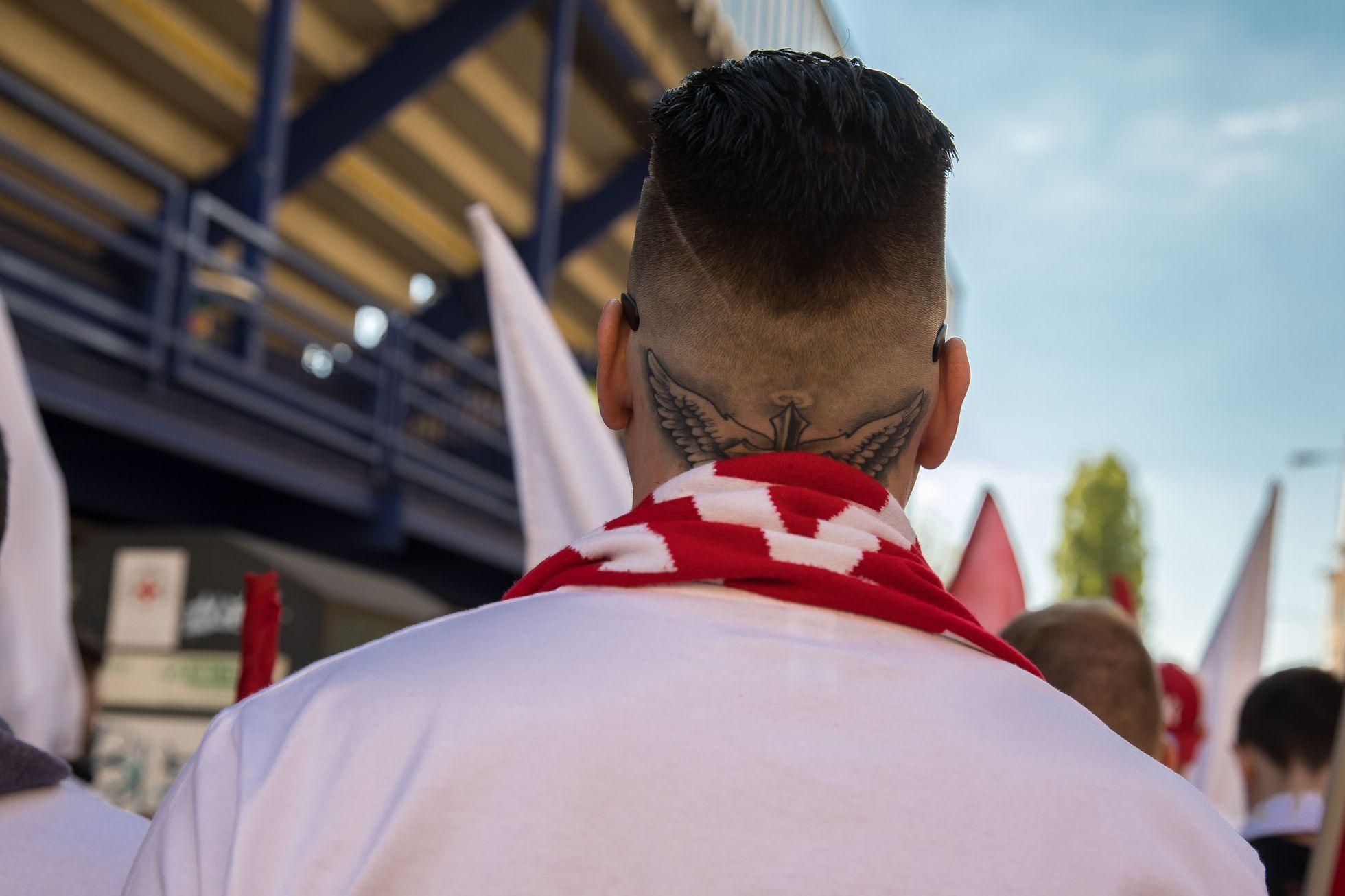 Derby Sparta - Slavia - finále Mol Cup - pochod fanoušků Slavie - Sešívaná invaze