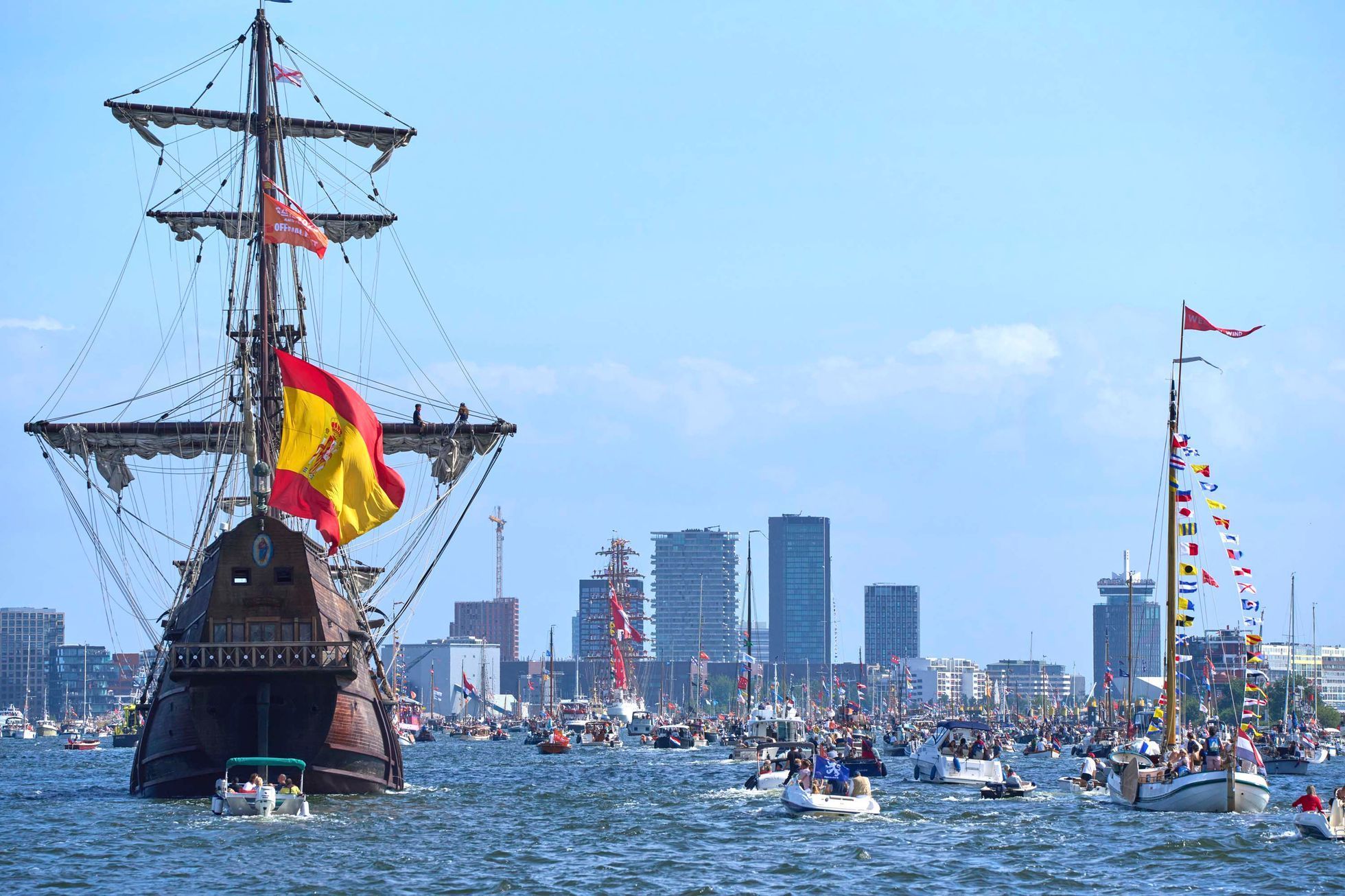 Holandsko, Amsterdam, moře, plachetnice, festival
