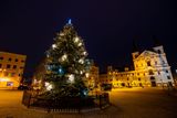 JIHLAVA: Vánoční strom, který městu daroval soukromník z Těmic u Kamenice.