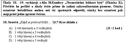 Test - gympl - humanitní část - ot. 10