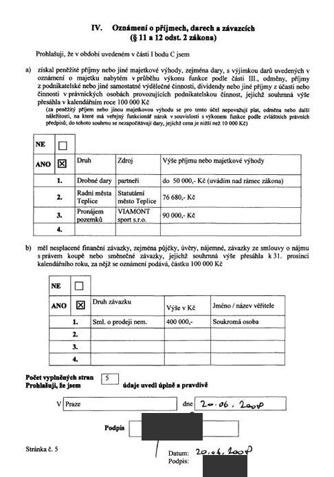 Řebíček 2, majetek
