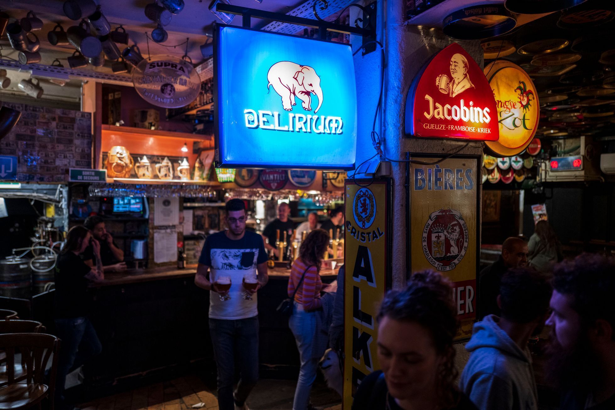Logo belgického piva Delirium.