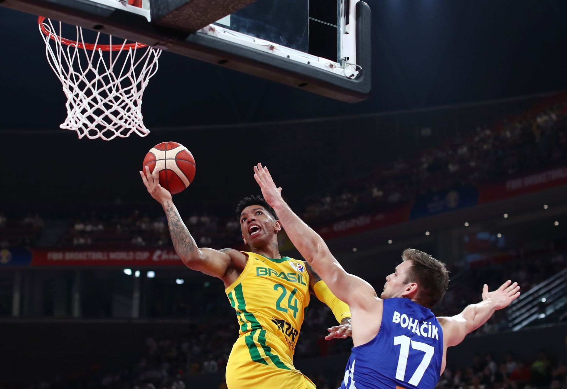 basketbal, MS 2019, Česko - Brazílie, Didi Louzada a Jaromír Bohačík