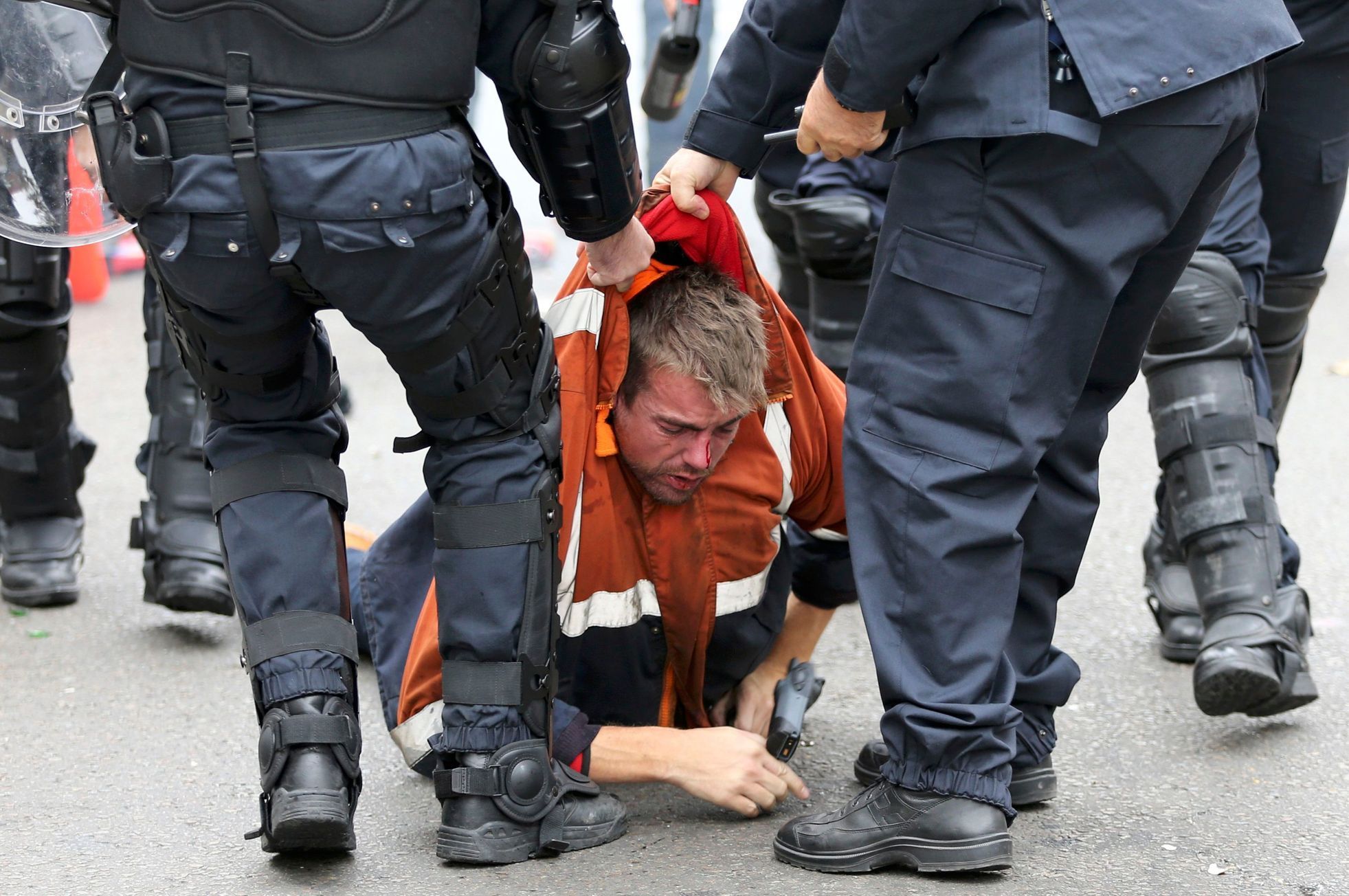 Belgie - Brusel - demonstrace