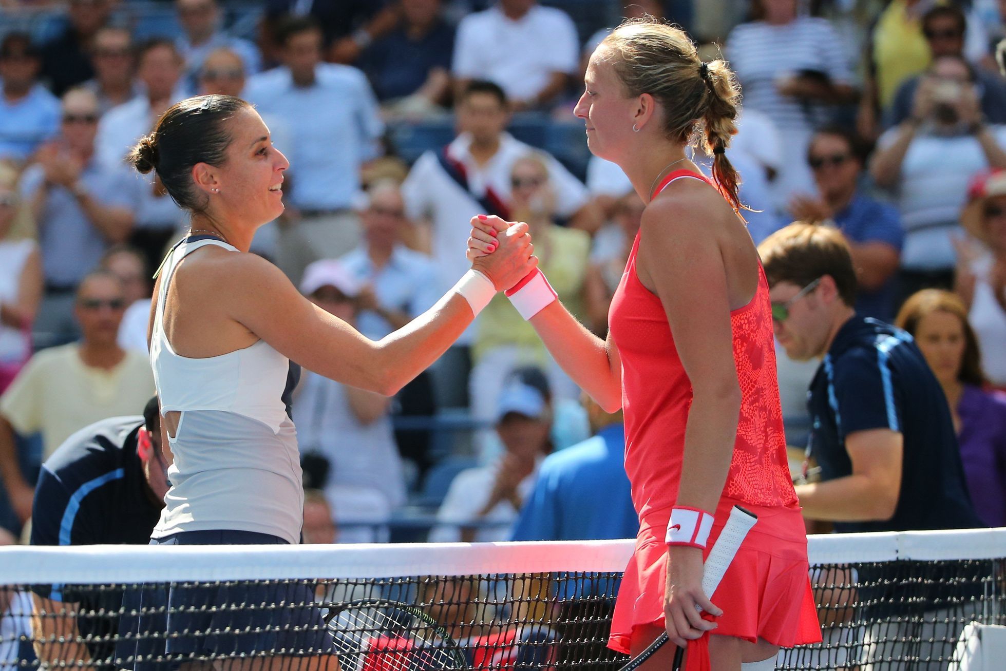 US Open 2015: Flavia Pennettaová a Petra Kvitová