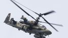 A Kamov Alligator helicopter takes part in a flying display, during the 50th Paris Air Show