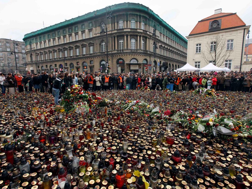 Polský smutek za oběti neštěstí